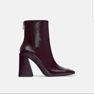 ZARA Square Toe Booties